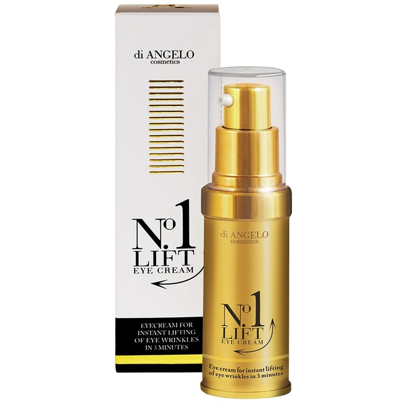 Di Angelo Cosmetics No1 Lift crema para contorno de ojos para alisar las arrugas en un solo instante 15 ml