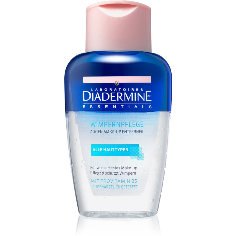 Diadermine Essentials двуфазен продукт за премахване на грим от очите и устните за всички типове кожа на лицето 125 мл.