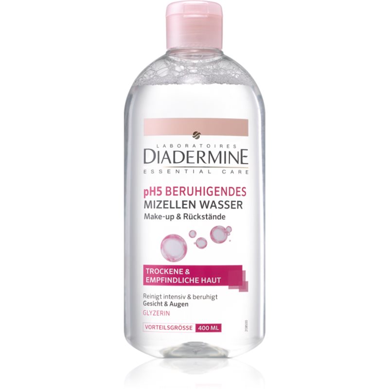 Diadermine pH5 pomirjajoča micelarna voda za občutljivo in suho kožo 400 ml