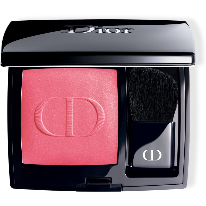 Dior Rouge Blush arcpirosító kompakt ecsettel és tükörrel árnyalat 047 Miss 6,7 g