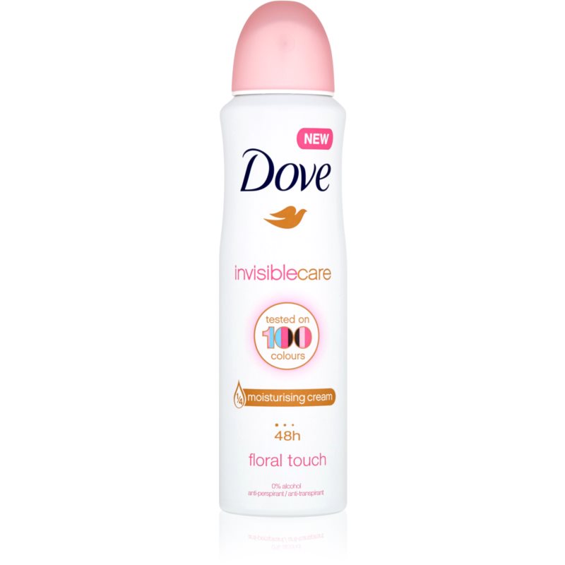 Dove Invisible Care Floral Touch antiperspirant proti belim madežem brez alkohola 250 ml