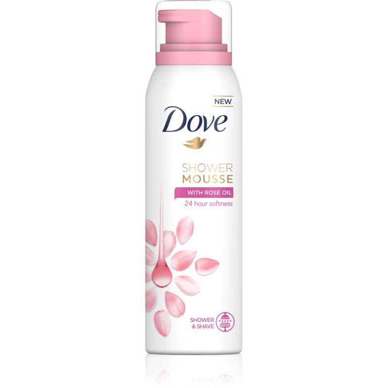 Dove Rose Oil espuma de banho 3 em 1 200 ml