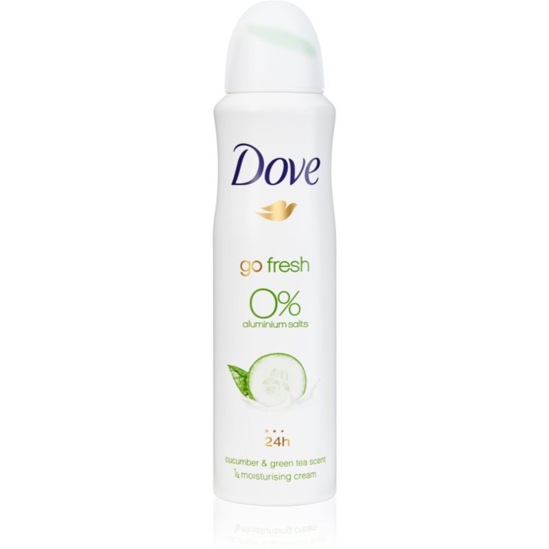 Dove Go Fresh Cucumber & Green Tea dezodorant brez alkohola in vsebnosti aluminija 24 ur 150 ml