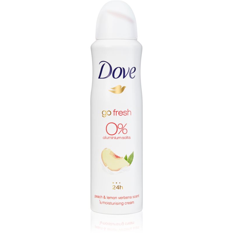 Dove Go Fresh Peach & Lemon Verbena dezodorant w sprayu bez zawartości aluminium 150 ml