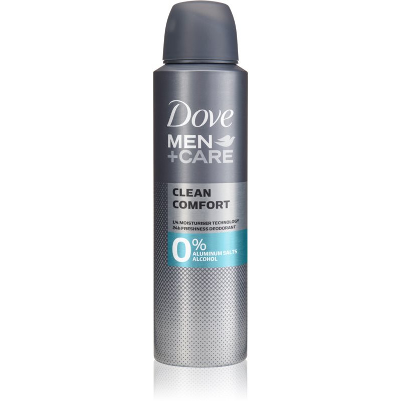 Dove Men+Care Clean Comfort dezodorant brez alkohola in vsebnosti aluminija 24 ur 150 ml