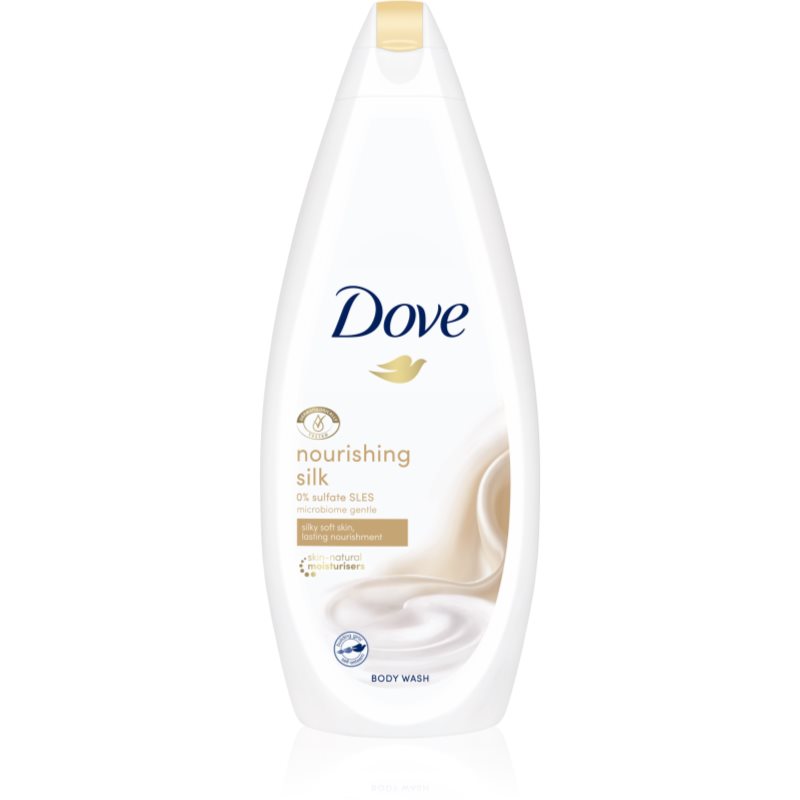 Dove Silk Glow gel de banho nutritivo para pele fina e lisa 750 ml