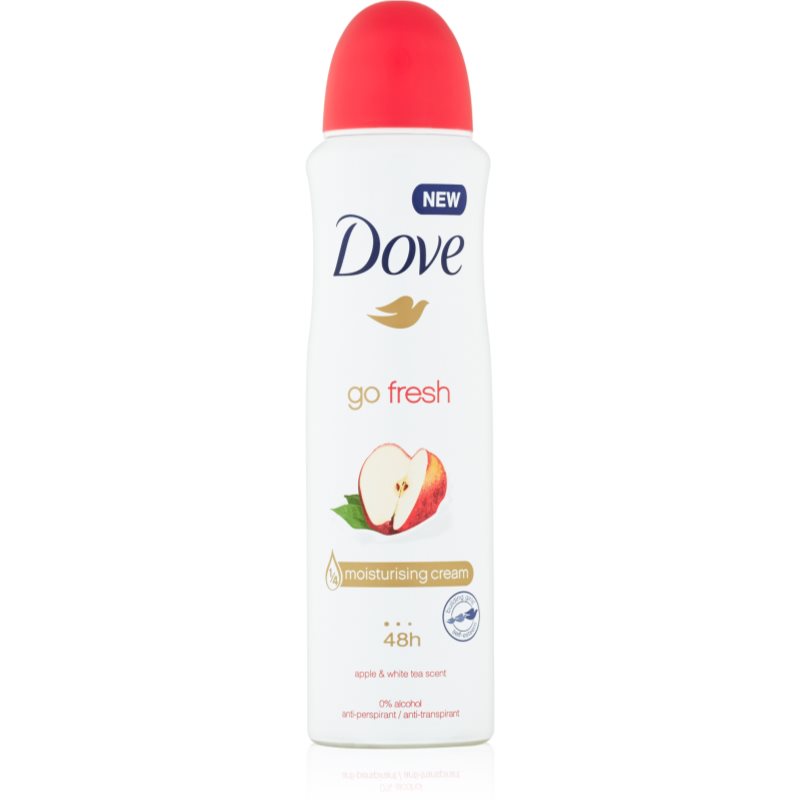 Dove Go Fresh Apple & White Tea antitranspirante en spray con efecto 48 horas 150 ml