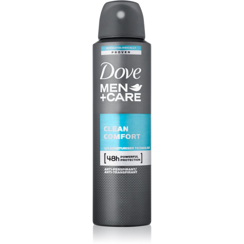 Dove Men+Care Clean Comfort desodorizante antitranspirante em spray 48 h 150 ml