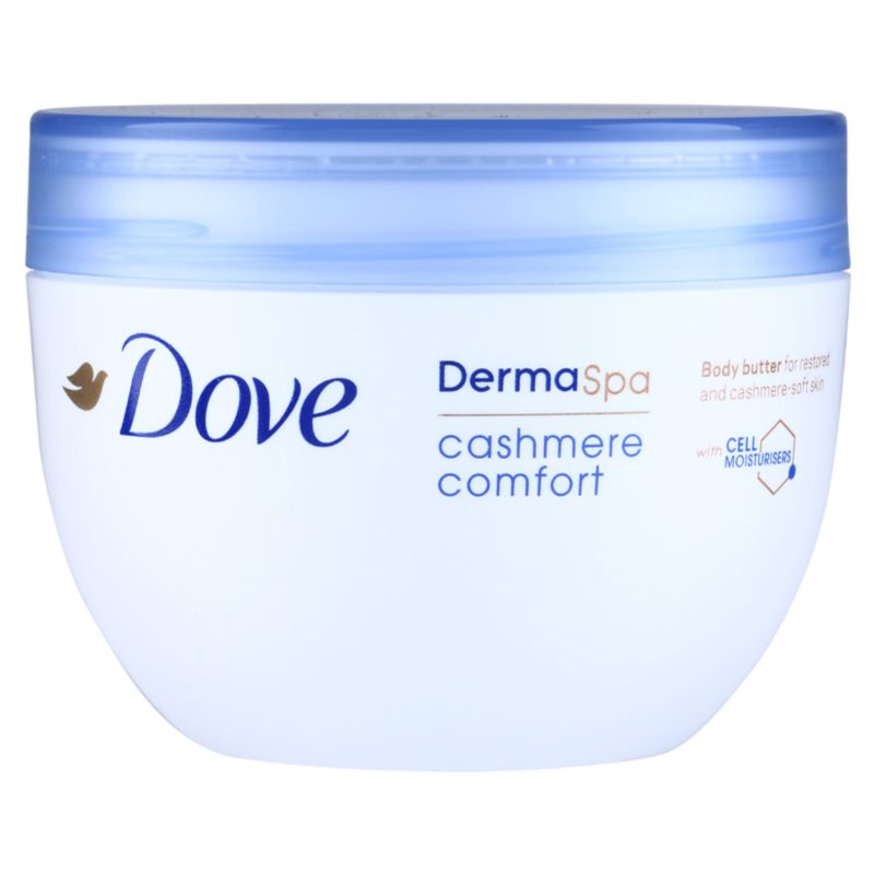 Dove DermaSpa Cashmere Comfort manteca corporal regeneradora  para dejar la piel suave y lisa 300 ml