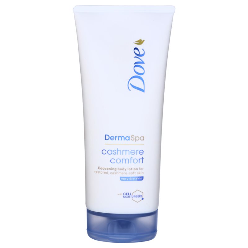 Dove DermaSpa Cashmere Comfort leite corporal renovador para pele fina e lisa 200 ml