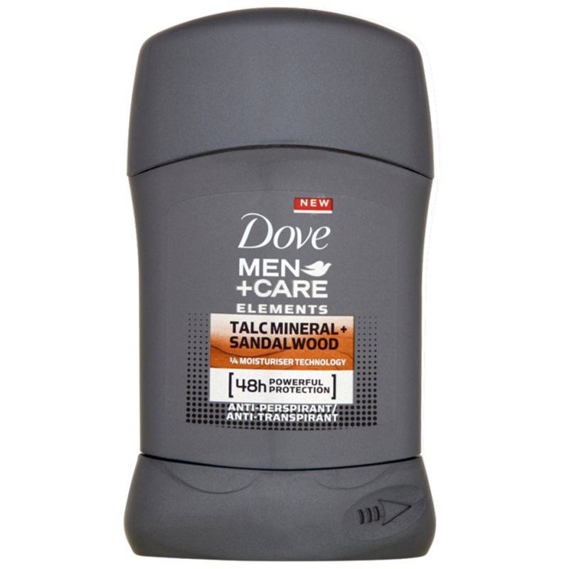 Dove Men+Care Elements antitranspirante en barra 48h Talc Mineral + Sandalwood 50 ml