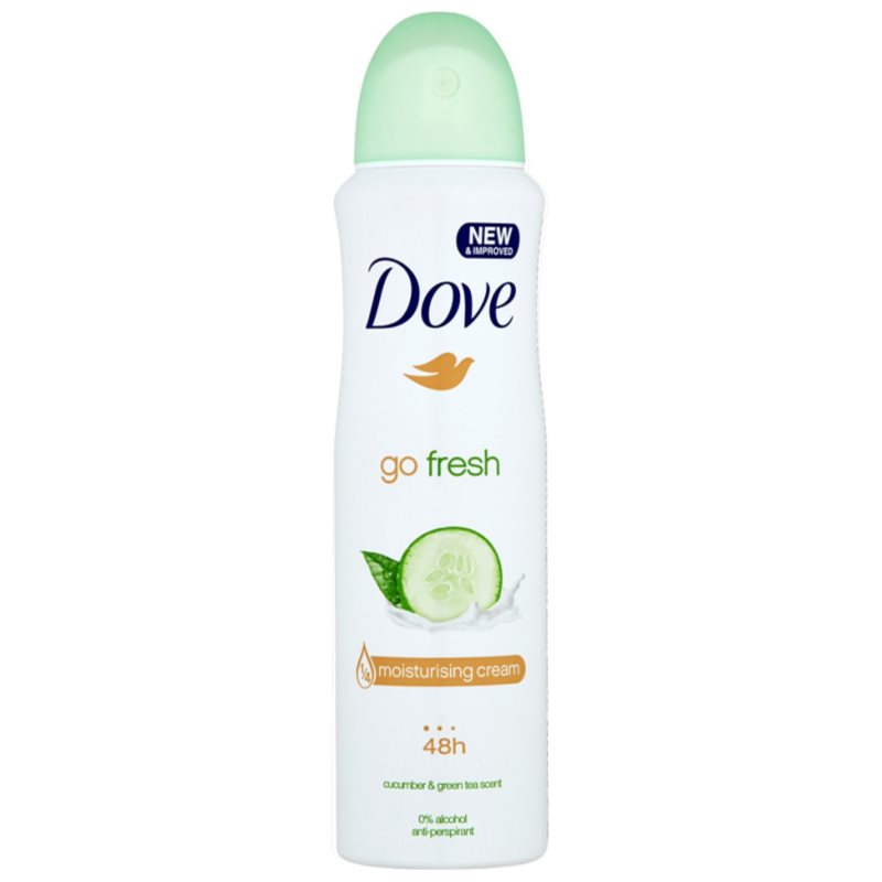 Dove Go Fresh Fresh Touch desodorizante antitranspirante em spray 48 h pepino e chá verde 150 ml