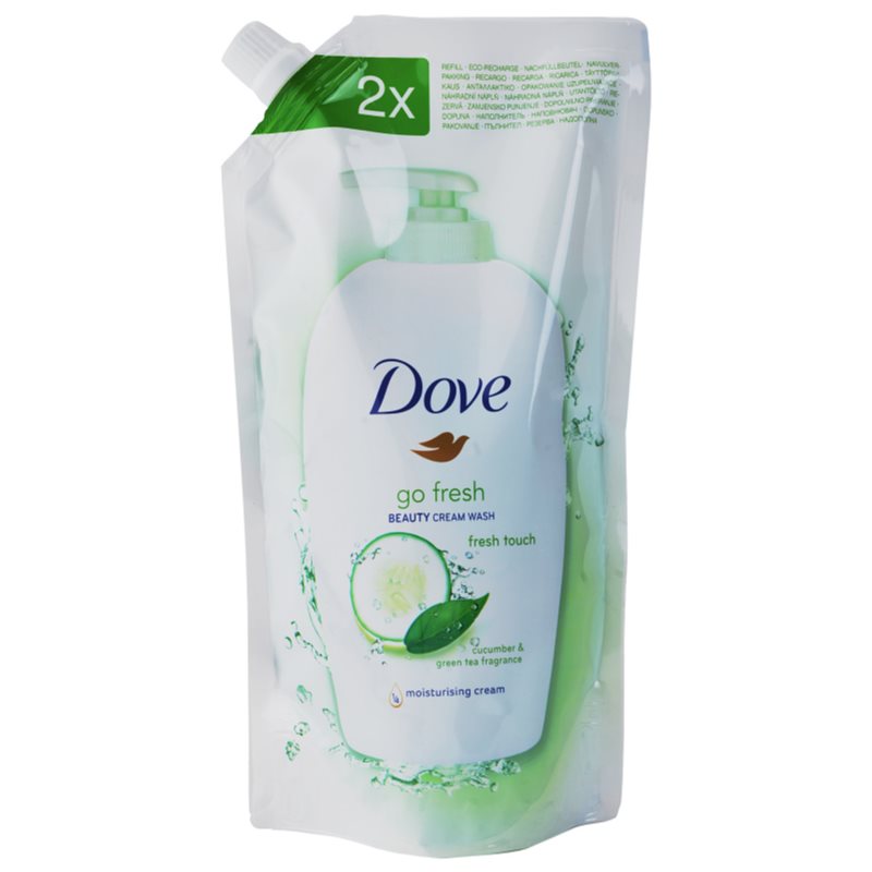 Dove Go Fresh Fresh Touch mydło w płynie napełnienie ogórek i zielona herbata 500 ml