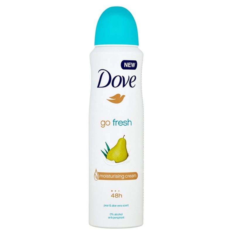 Dove Go Fresh antiperspirant v pršilu 48 ur Pear & Aloe Vera Scent 150 ml