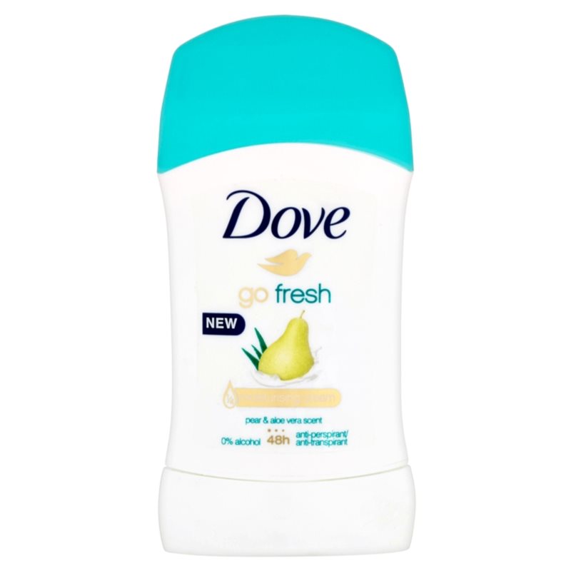 Dove Go Fresh tuhý antiperspirant 48h Pear & Aloe Vera Scent 40 ml