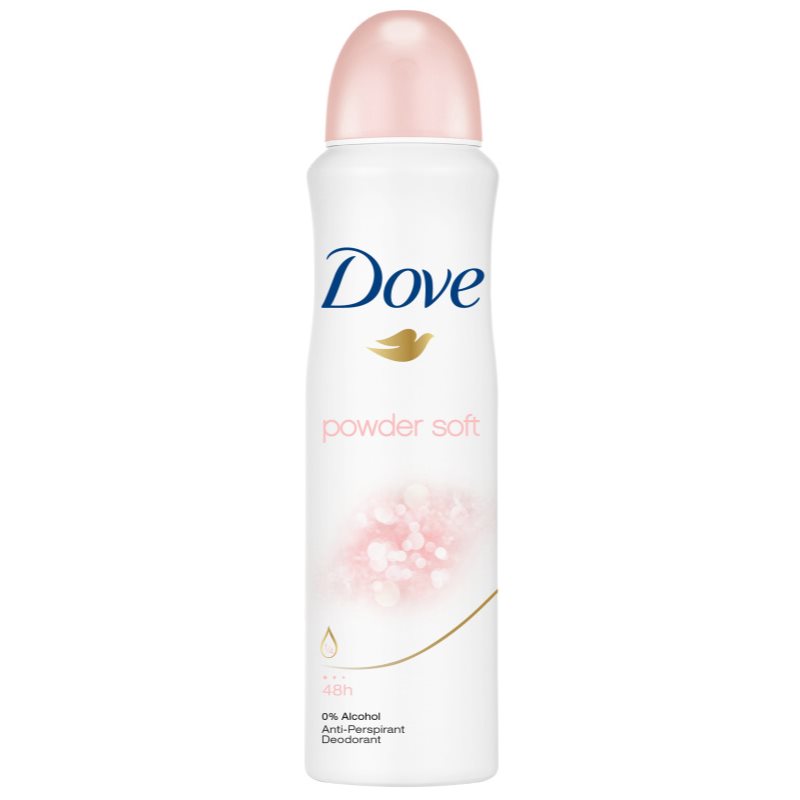 Dove Powder Soft antiperspirant v pršilu 48 H  150 ml