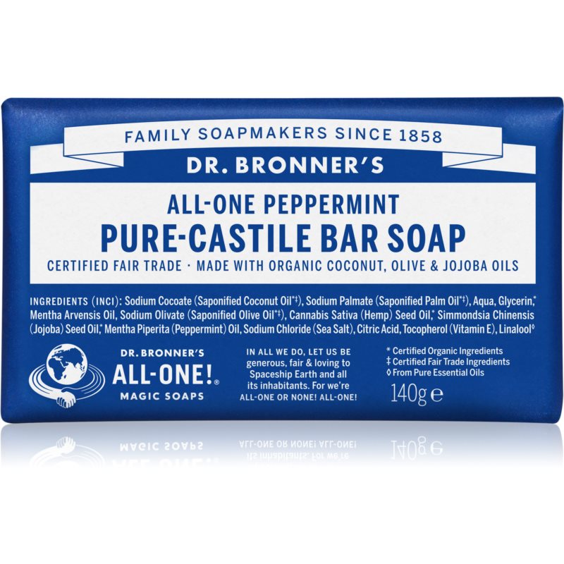 Dr. Bronner’s Peppermint sabonete sólido 140 g