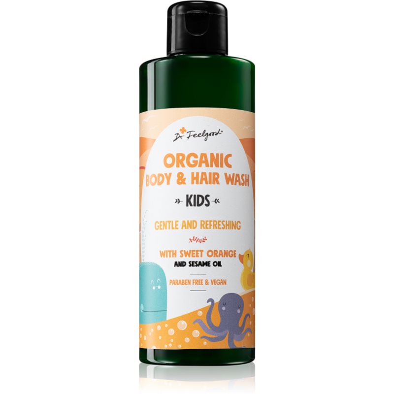 Dr. Feelgood Kids Sweet Orange gel de ducha suave para niños 200 ml