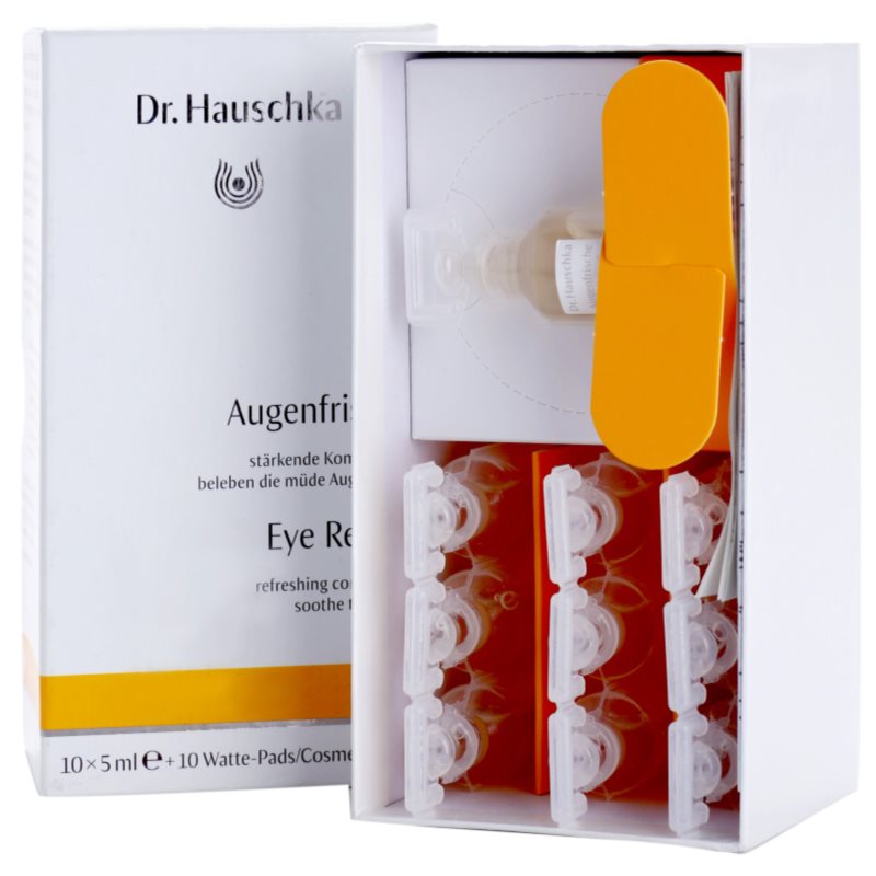 Dr. Hauschka Eye And Lip Care compressas refrescantes para olhos cansados 10 x 5 ml