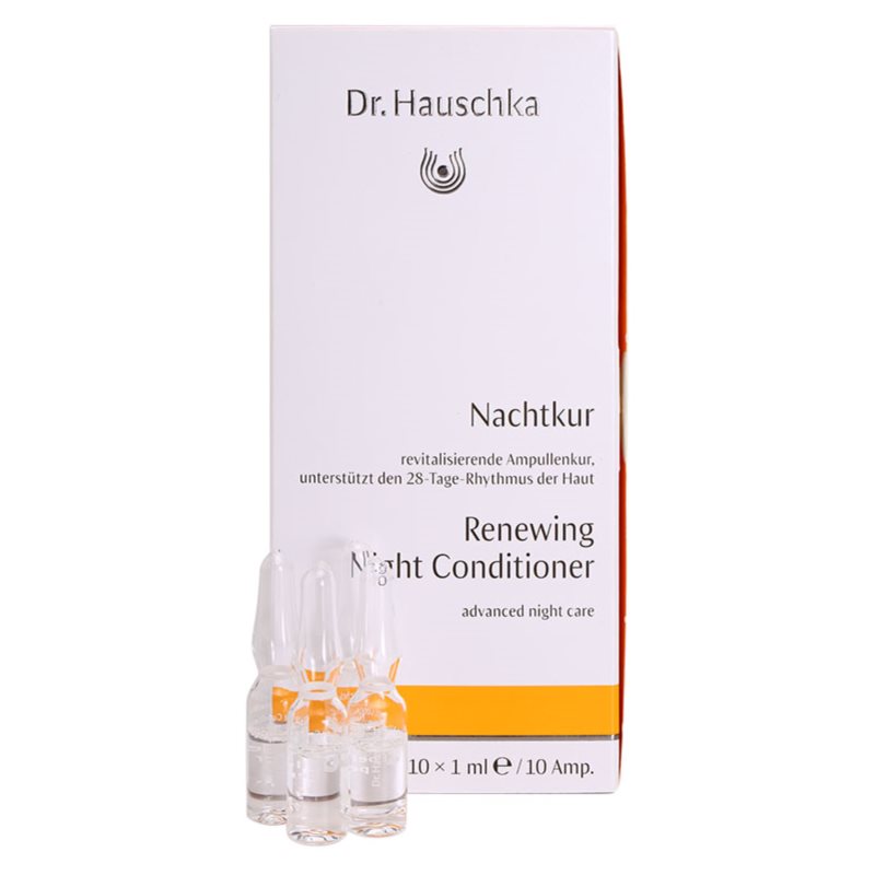 Dr. Hauschka Facial Care cuidado de noite renovador em ampolas 10 x 1 ml