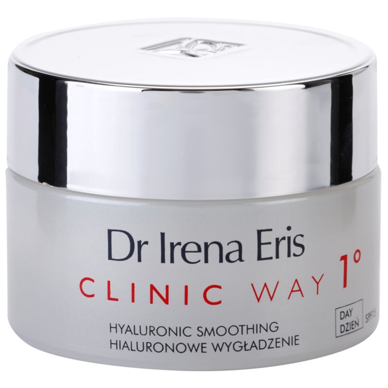 Dr Irena Eris Clinic Way 1° dnevna vlažilna in gladilna krema za zmanjšanje mimičnih gub SPF 15 50 ml