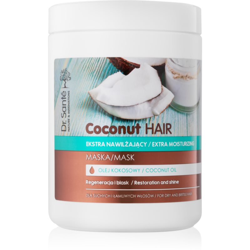 Dr. Santé Coconut máscara hidratante brilhar para cabelos secos e quebradiços 1000 ml