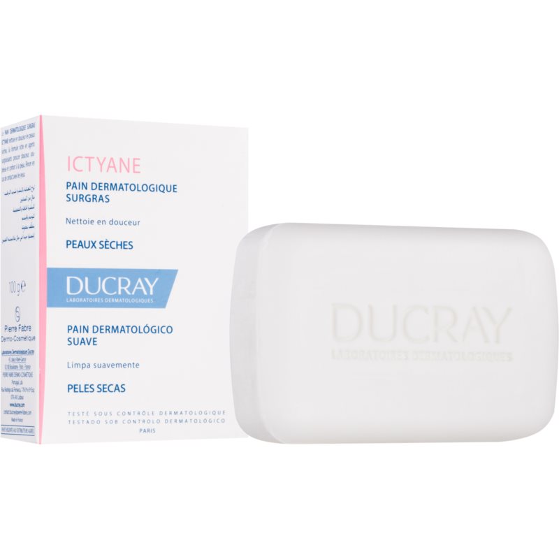 Ducray Ictyane jabón sólido para pieles secas 100 g