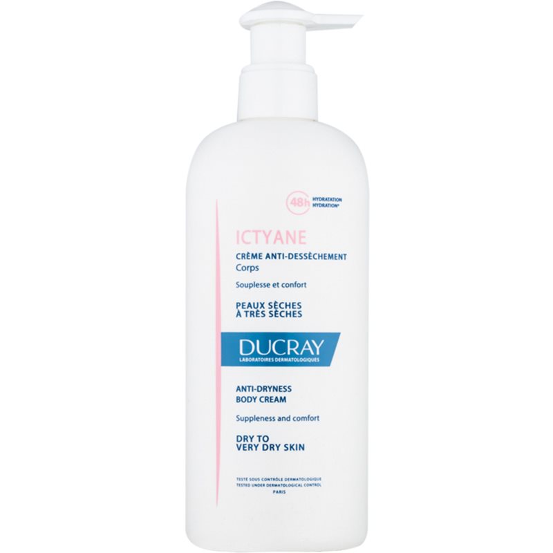 Ducray Ictyane creme corporal hidratante para pele seca a muito seca 400 ml