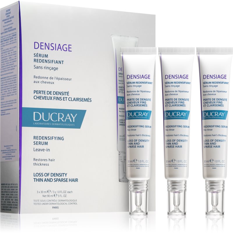 Ducray Densiage Sérum fortificante y regenerador para el cabello 3 x 30 ml