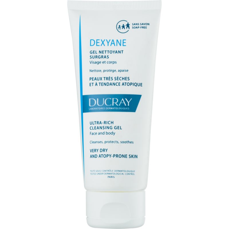 Ducray Dexyane emulsión limpiadora  para rostro y cuerpo para pieles secas y atópicas 100 ml