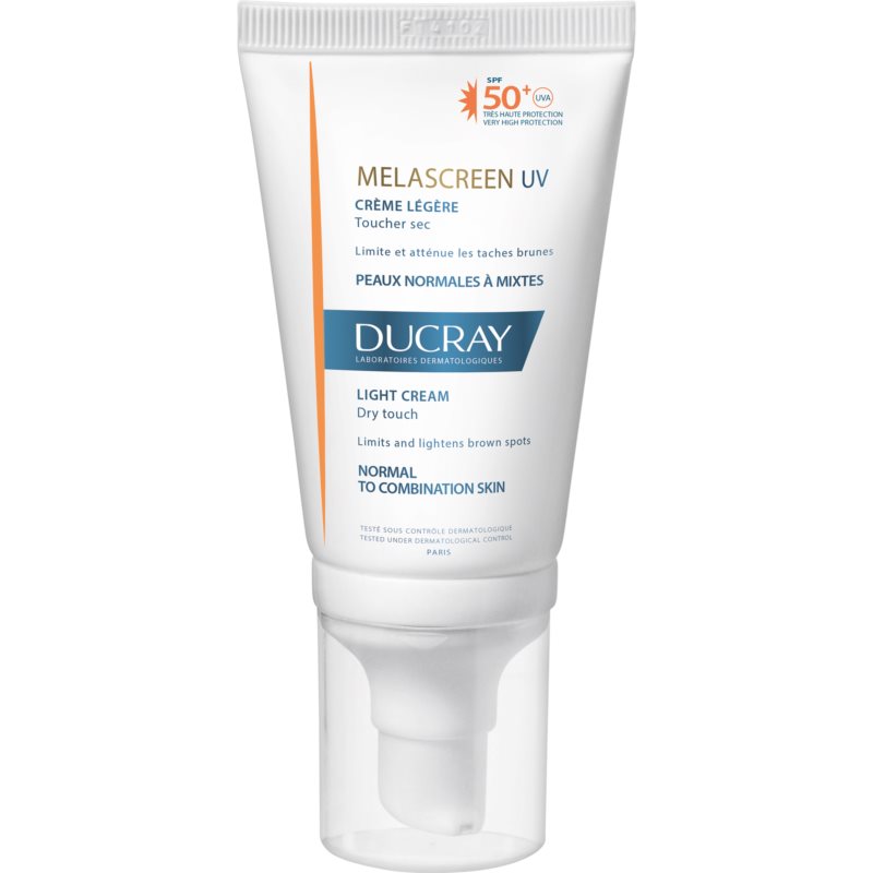 Ducray Melascreen leichte Sonnencreme gegen Pigmentflecken SPF 50+ 40 ml
