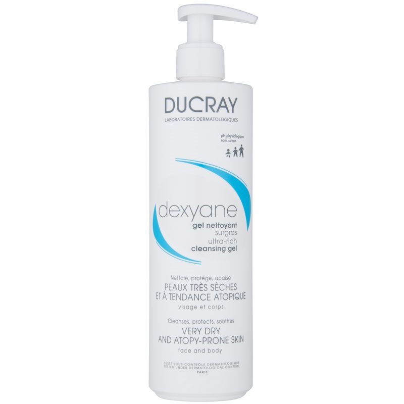 Ducray Dexyane emulsión limpiadora  para rostro y cuerpo para pieles secas y atópicas 400 ml