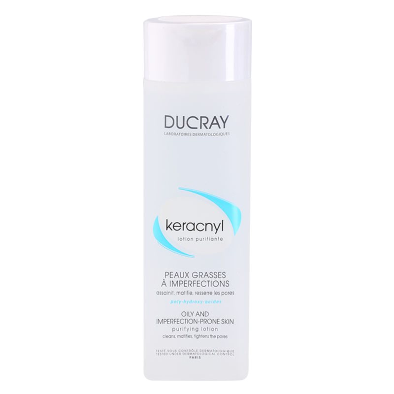 Ducray Keracnyl água de limpeza para a pele oleosa e problemática 200 ml