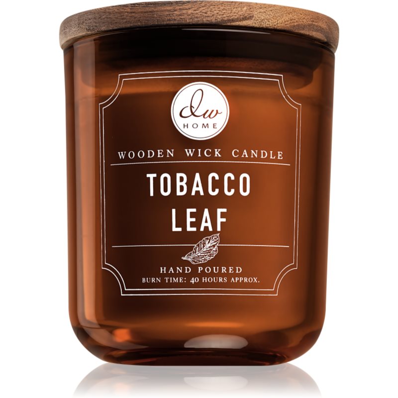 DW Home Tobacco Leaf vonná svíčka s dřevěným knotem 320,49 g