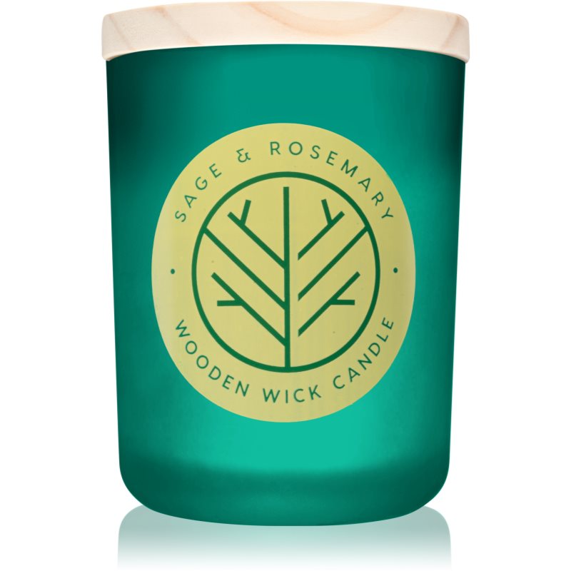 DW Home Sage & Rosemary vonná svíčka s dřevěným knotem 107,73 g