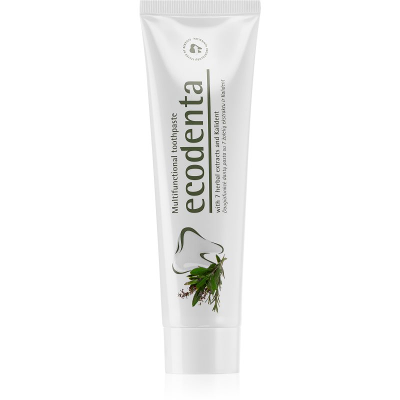 Ecodenta Green Multifunctional dentífrico com flúor para proteção completa de dentes 100 ml
