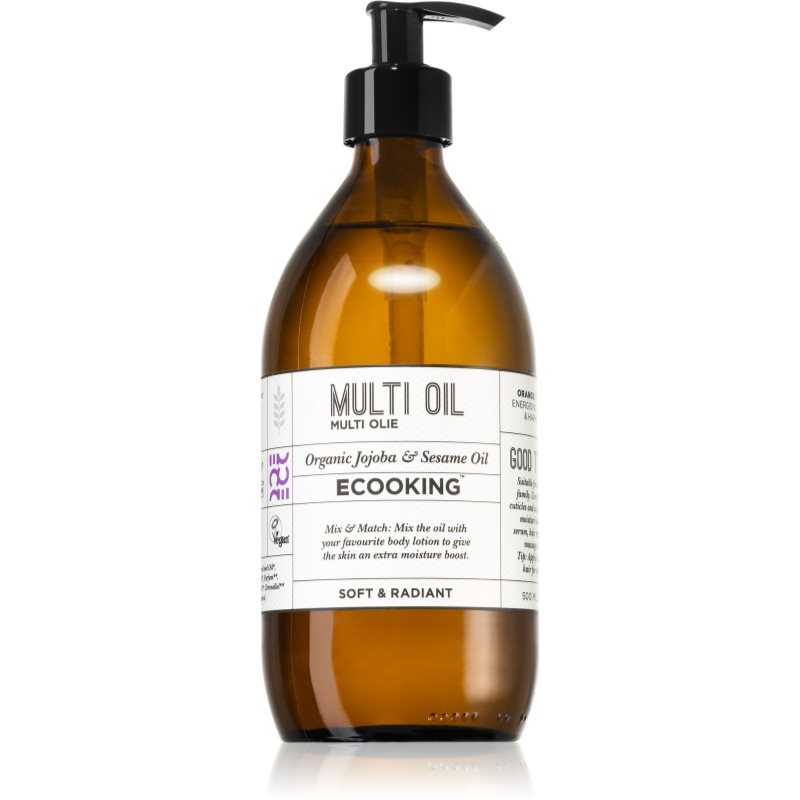 Ecooking Eco aceite multiusos para cara, cuerpo y cabello 500 ml