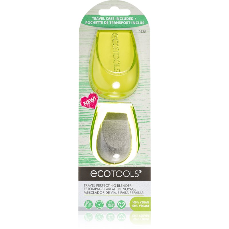 

EcoTools Travel Perfecting Blender спонж для нанесення тонального засобу з чохлом