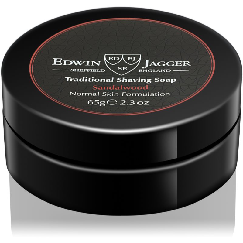 Edwin Jagger Sandalwood jabón de afeitar para pieles normales 65 g