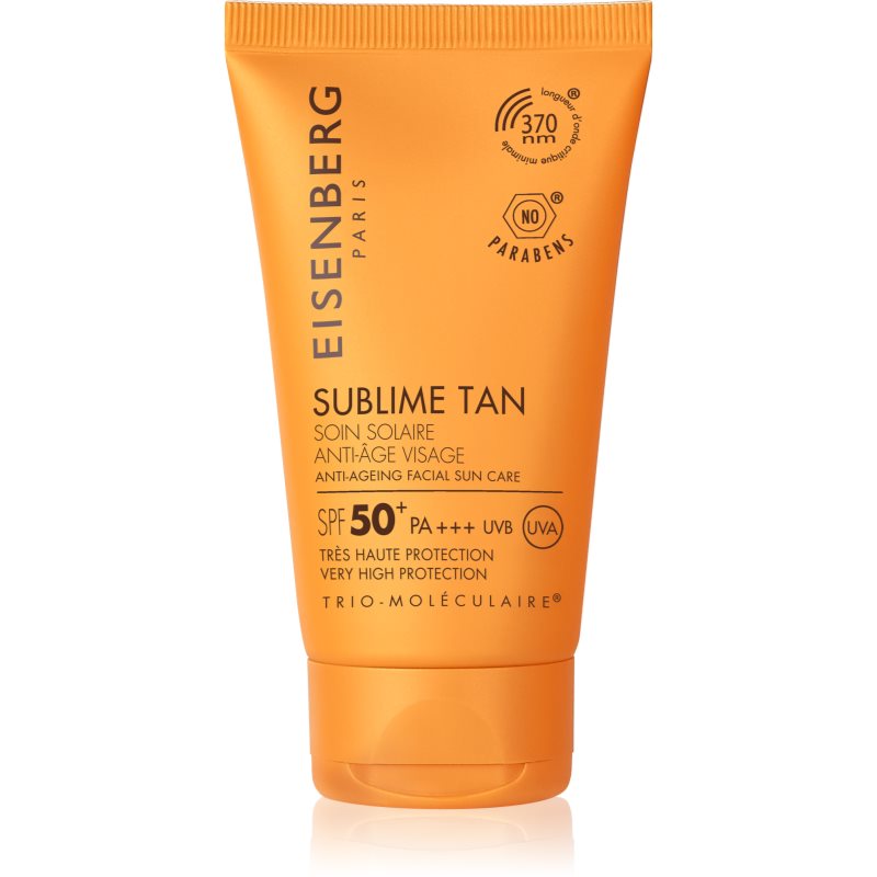Eisenberg Sublime Tan Soin Solaire Anti-Âge Visage слънцезащитен крем за лице с антибръчков ефект SPF 50+ 50 мл.