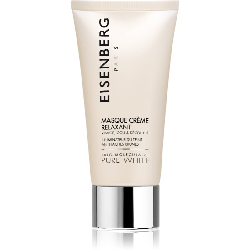 Eisenberg Pure White Masque Crème Relaxant hidratáló és világosító maszk a pigment foltok ellen 75 ml