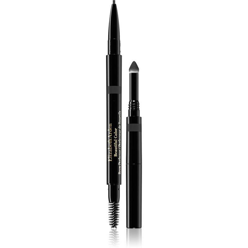 Elizabeth Arden Beautiful Color Brow Perfector lápis automático para sobrancelhas 3 em 1 05 Soft Black 0,32 g