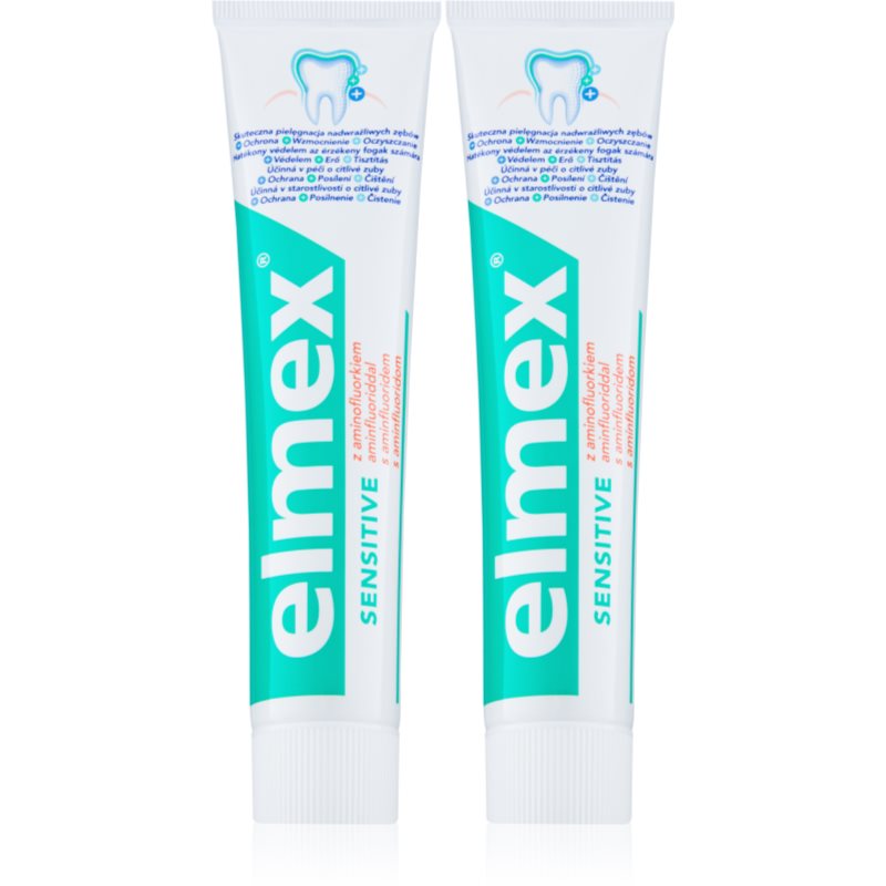 Elmex Sensitive pasta para dentes sensíveis 2 x 75 ml
