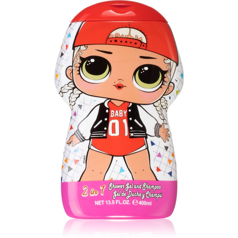 EP Line LOL sprchový gel a šampon 2 v 1 pro děti 400 ml