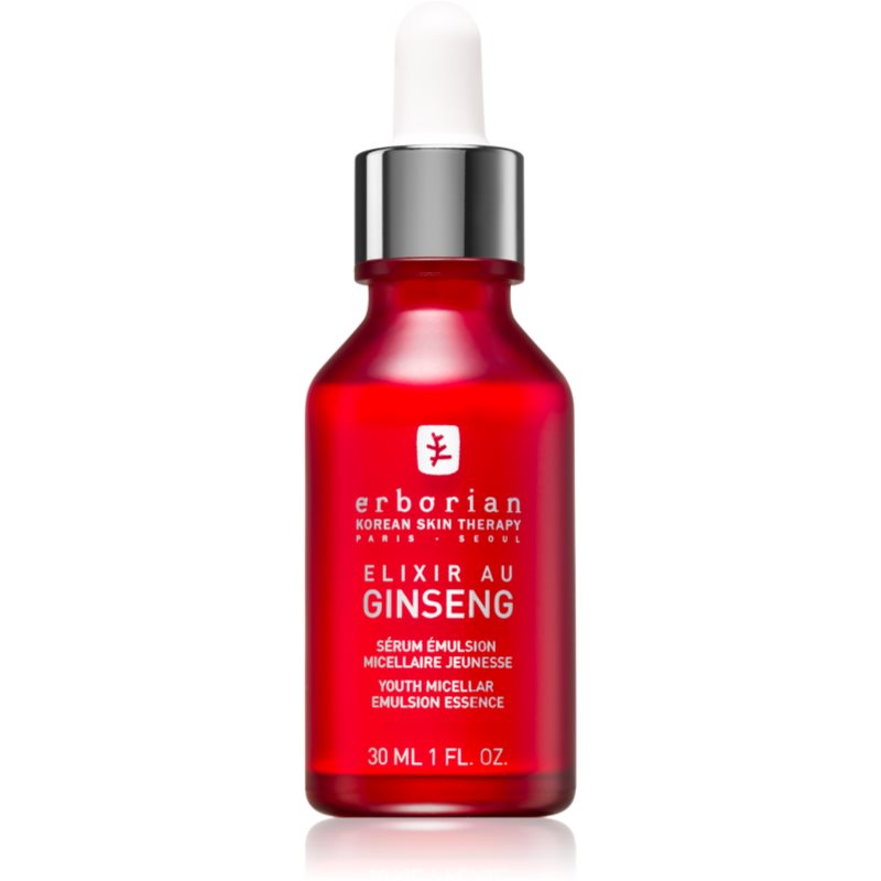 Erborian Ginseng Elixir мицеларна емулсия за подмладяване на кожата на лицето 30 мл.