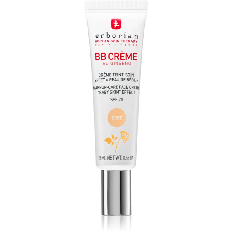 Erborian BB Cream crema tonificante para una piel perfecta SPF 20 pack pequeño tono Doré  15 ml