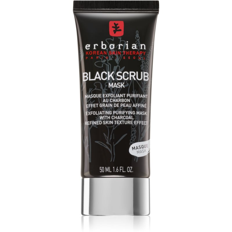 Erborian Black Scrub Mask mască facială exfoliantă, pentru curățare 50 ml