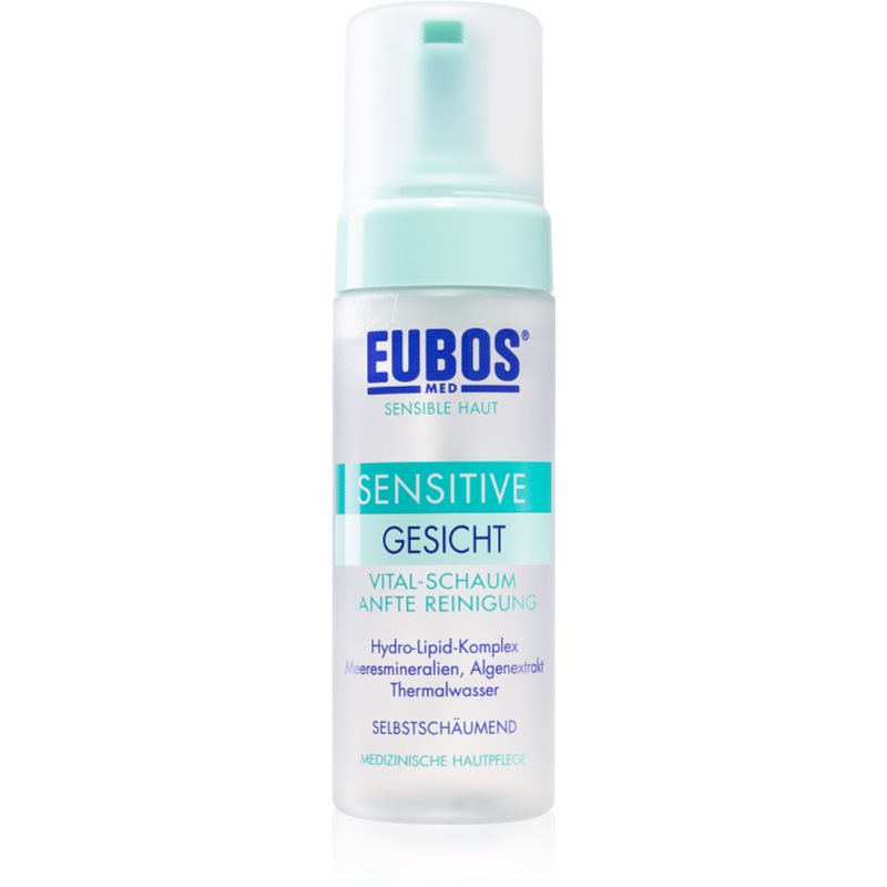 Eubos Sensitive почистваща пяна  за успокояване и подсилване на чувствителната кожа 150 мл.