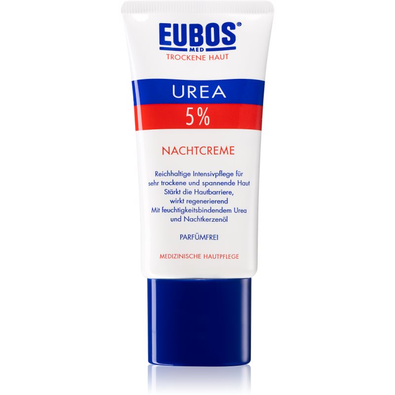 Eubos Dry Skin Urea 5% crema de noapte hranitoare pentru piele sensibila si intoleranta 50 ml