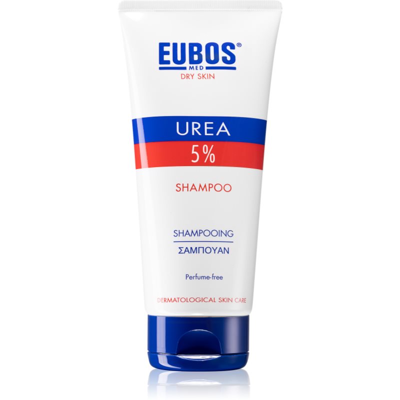 Eubos Dry Skin Urea 5% champô hidratante  para couro cabeludo seco com prurido 200 ml